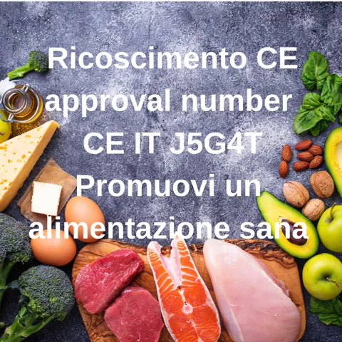Locandina informativa sullo stabilimento con Bollo CE per deposito frigorifero alimentare
